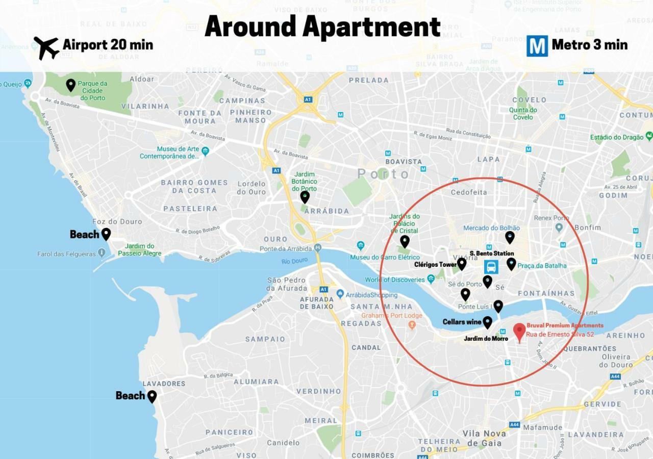 Bruval Premium Apartments - Gaia Vila Nova de Gaia Dış mekan fotoğraf